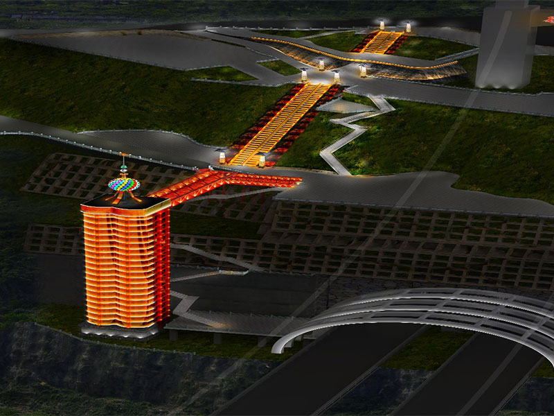 湖南吉首矮寨大桥旅游观光电梯、自动扶梯工程项目